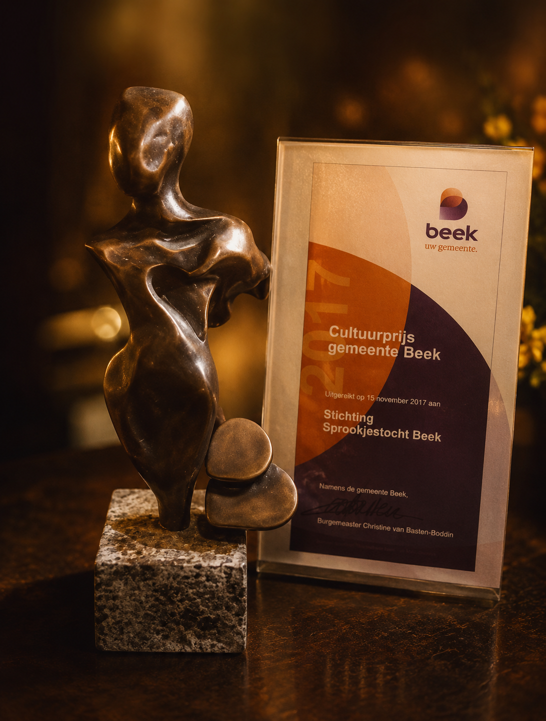Winnaar CultuurPrijs Gemeente Beek 2017 Winnaar Cultuurprijs gemeente Beek